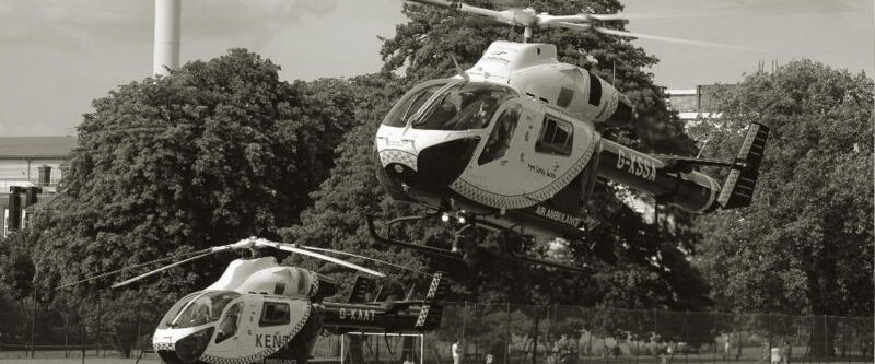 Air Ambulance Taking off